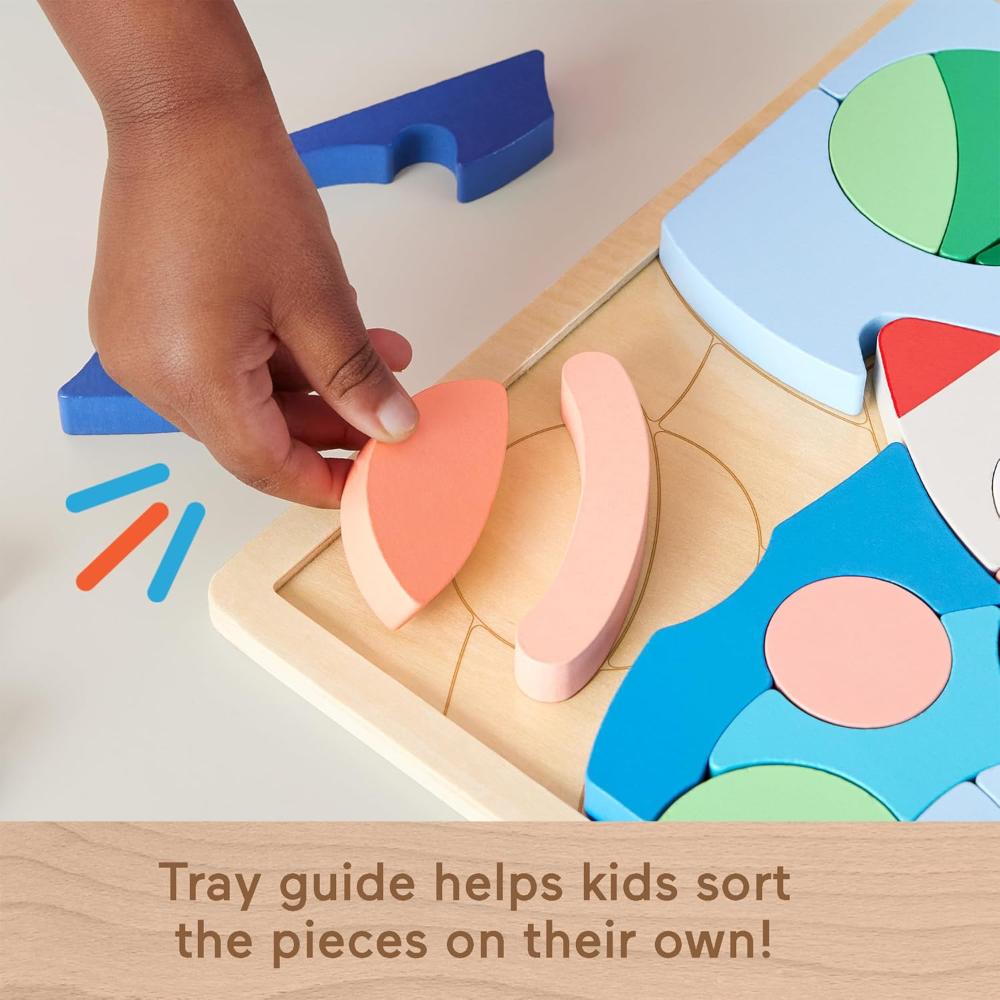 Fisher-Price Wooden Space Blocks Puzzle