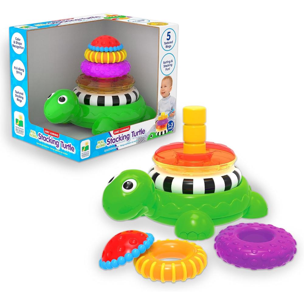 The Learning Journey Pull Along Stacking Turtle