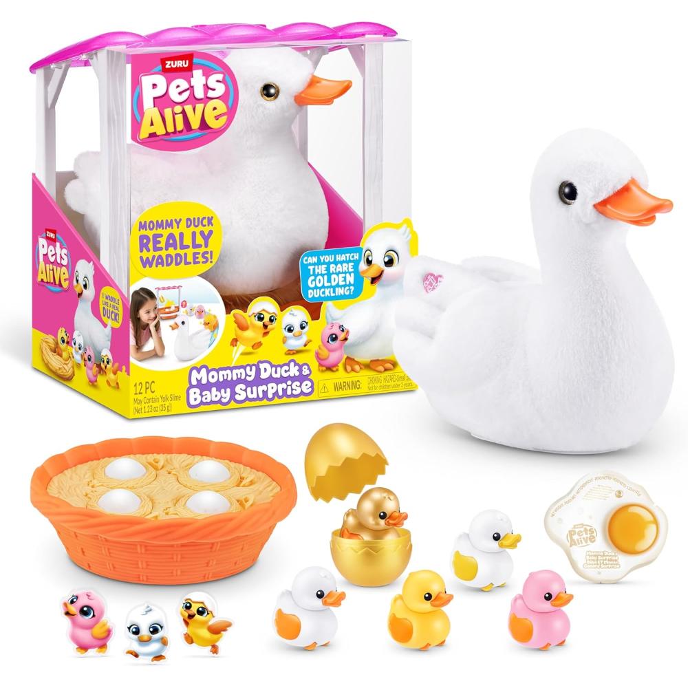 Zuru Pets Alive Mommy Duck and Baby Surprise