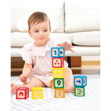 Hape Grip-n-Stack Silicone  Wood Blocks