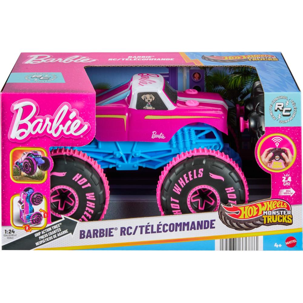 Hot Wheels Monster Trucks 1 24 Scale Barbie RC Vehicle