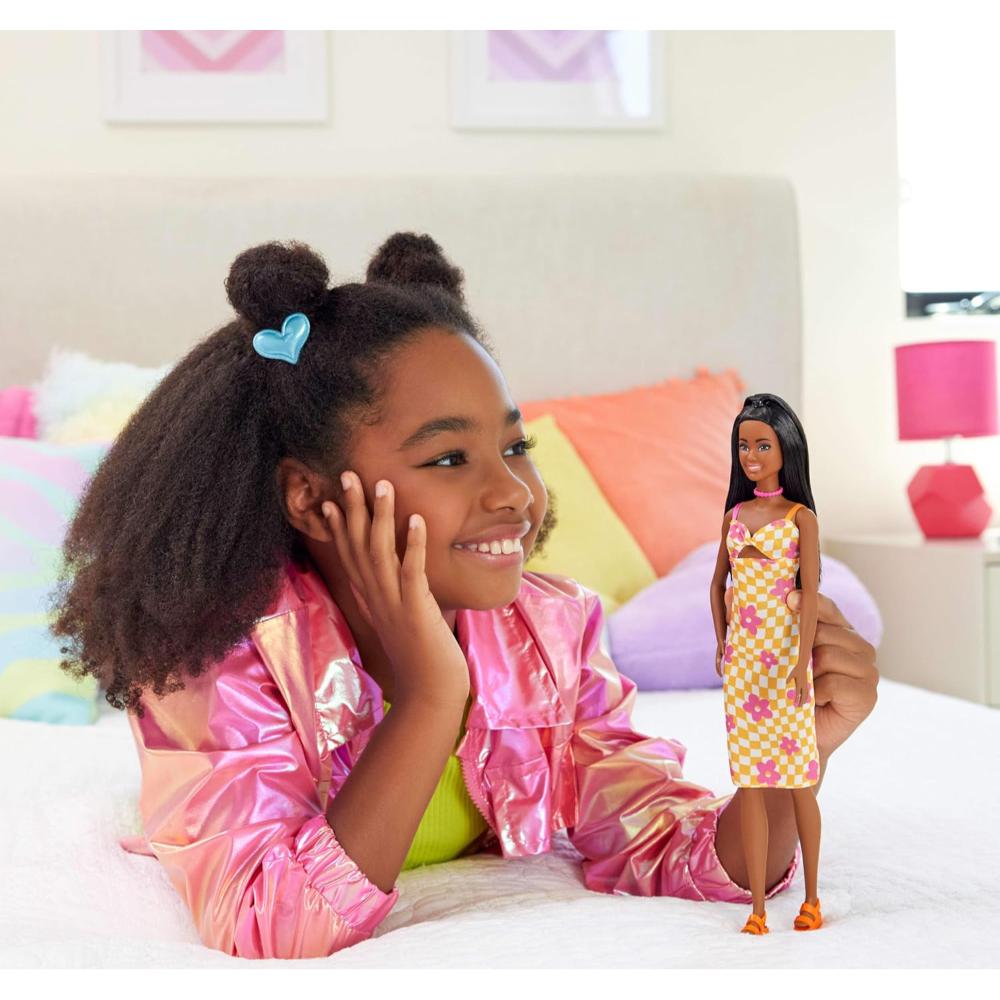 Barbie Fashionistas Doll in Orange Floral Dress Barbie Fashionistas Doll in Orange Floral Dress