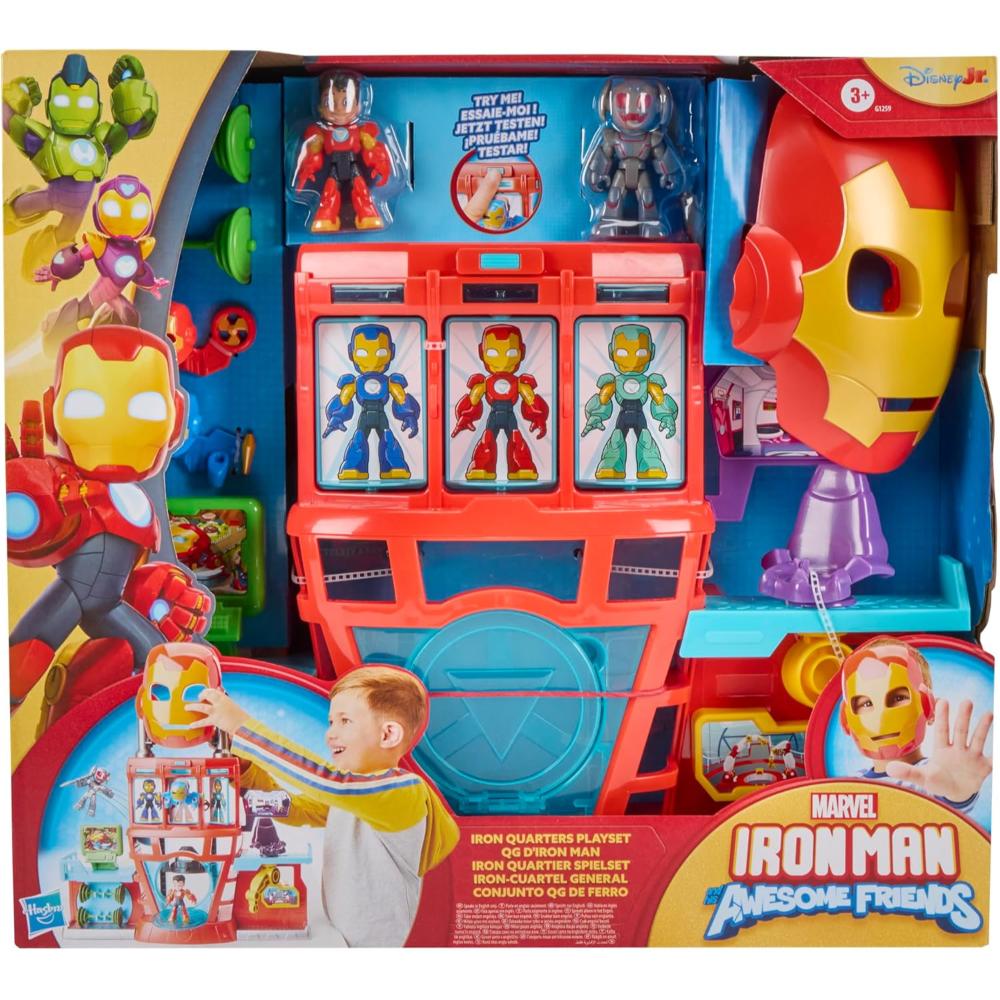 Marvel Iron Man and his Awesome Friends Electronic Iron Quarters Playset