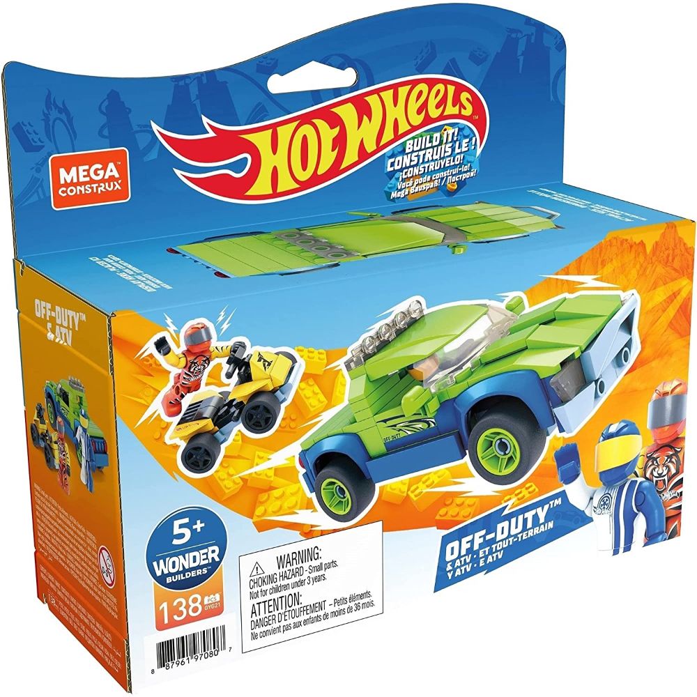Hot Wheels Mega Construx Off-Duty and ATV Construction Set