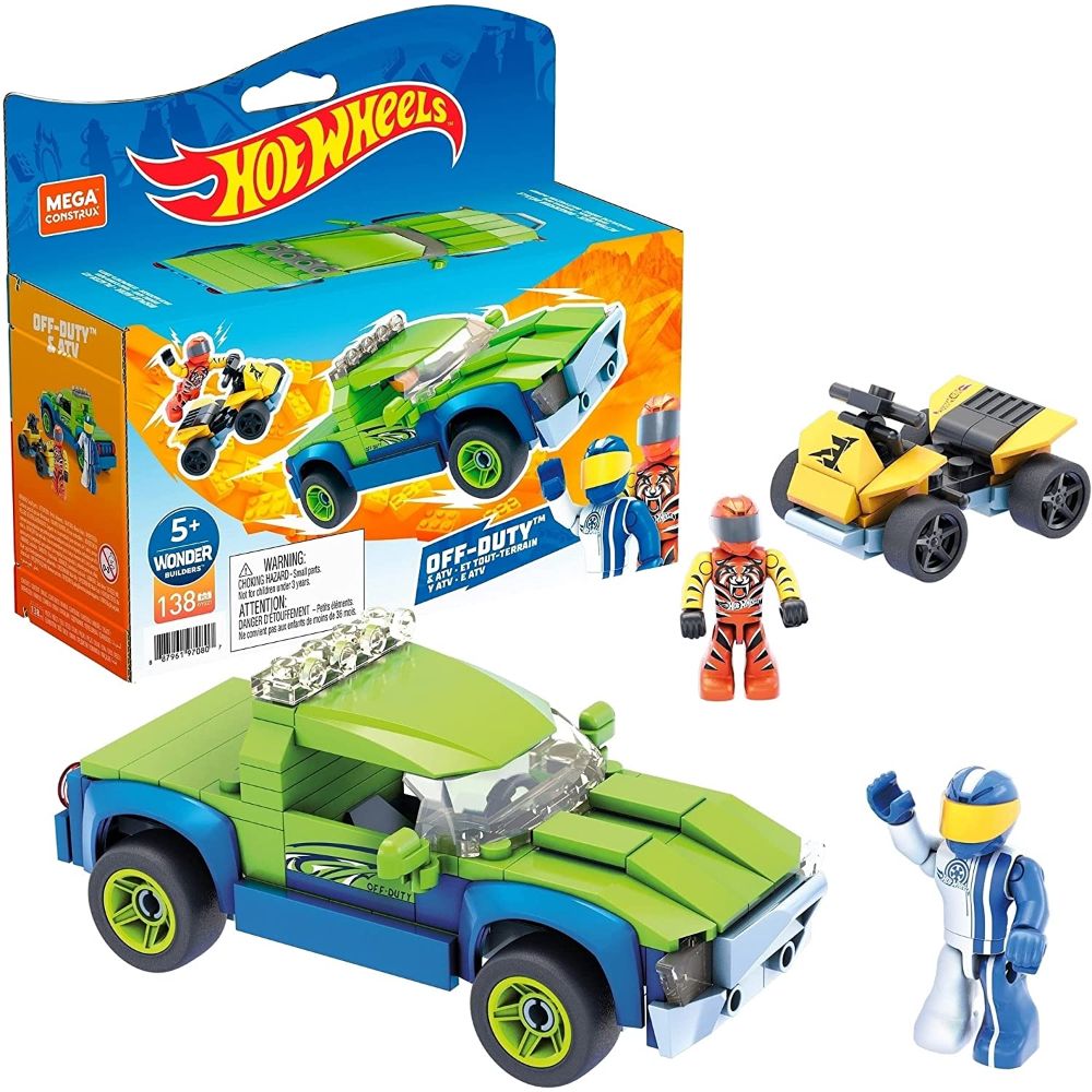 Hot Wheels Mega Construx Off-Duty and ATV Construction Set