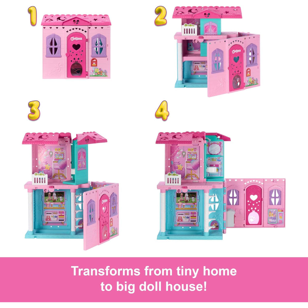 Barbie Chelsea Pop-Up Doll House With Doll