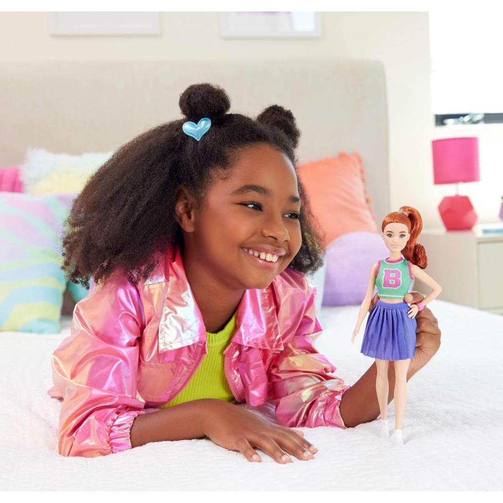 Barbie Fashionistas with Red Hair Wearing Sporty B Jersey