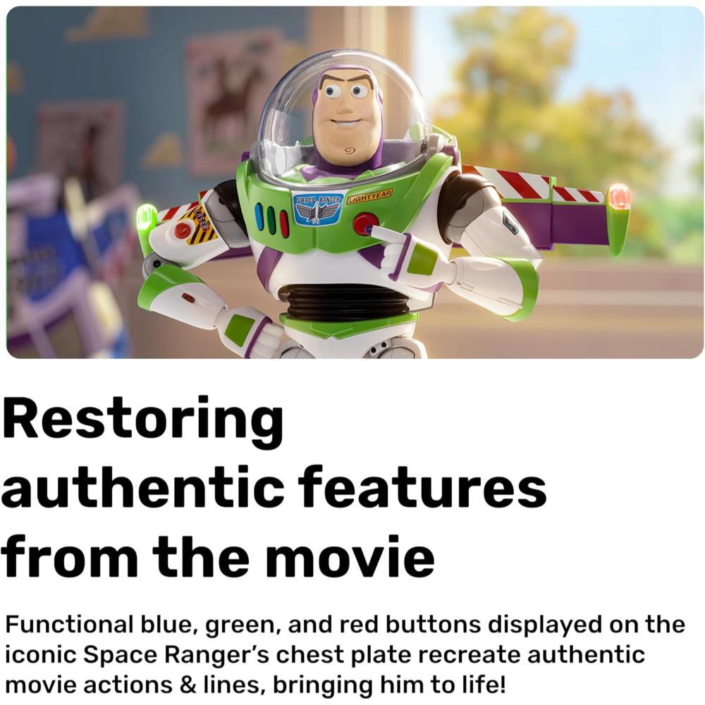 Robosen Toy Story Buzz Lightyear Interactive Robot – Voice & App Controlled