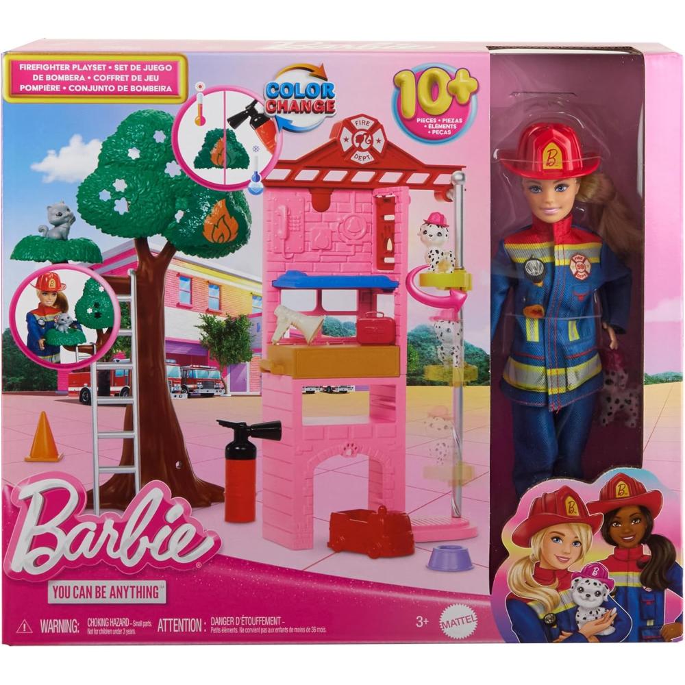 Barbie Careers Firefighter Doll & Playset with Fire Station Barbie Careers Firefighter Doll & Playset with Fire Station