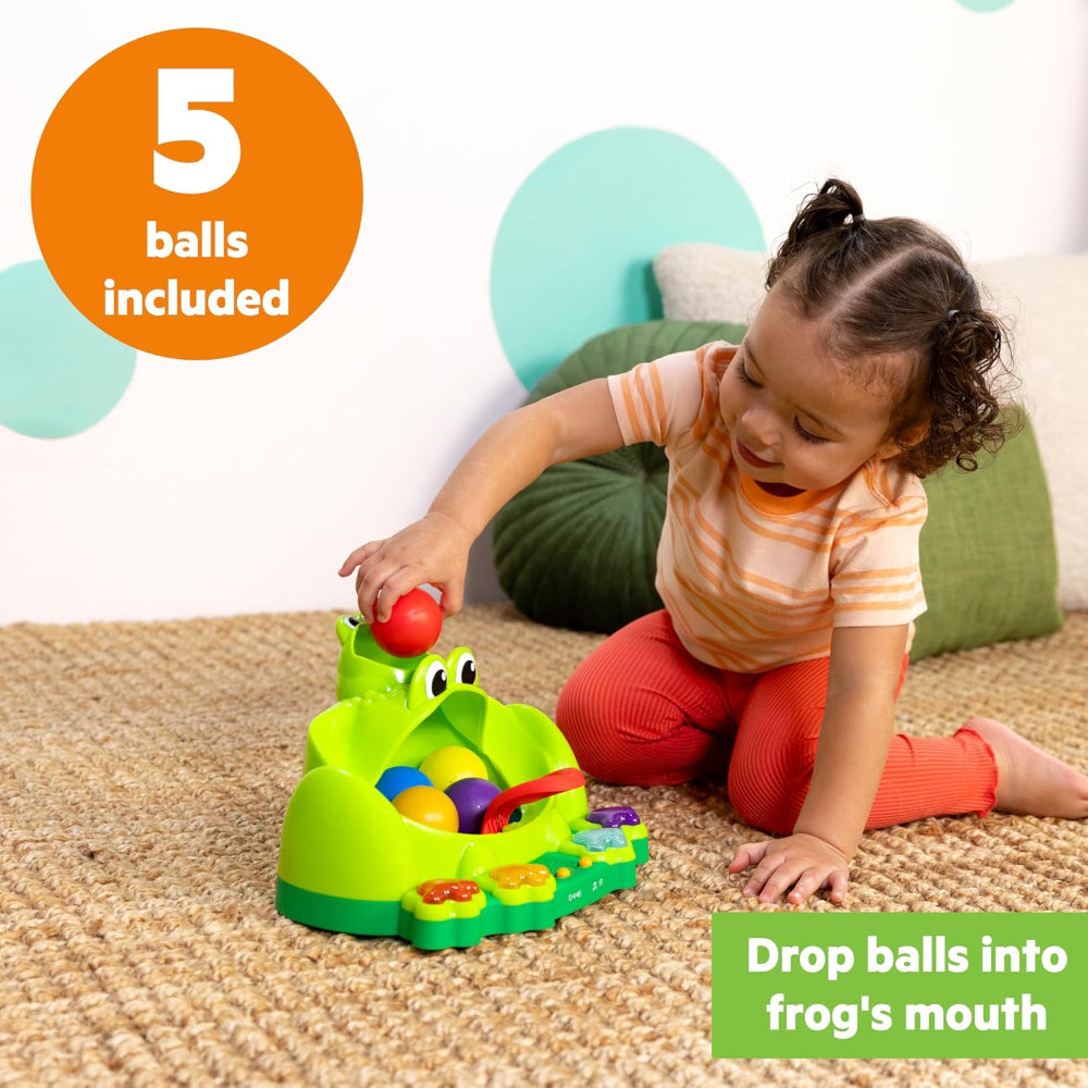 Bright Starts Poppin Ball Frog Ball Play Toy