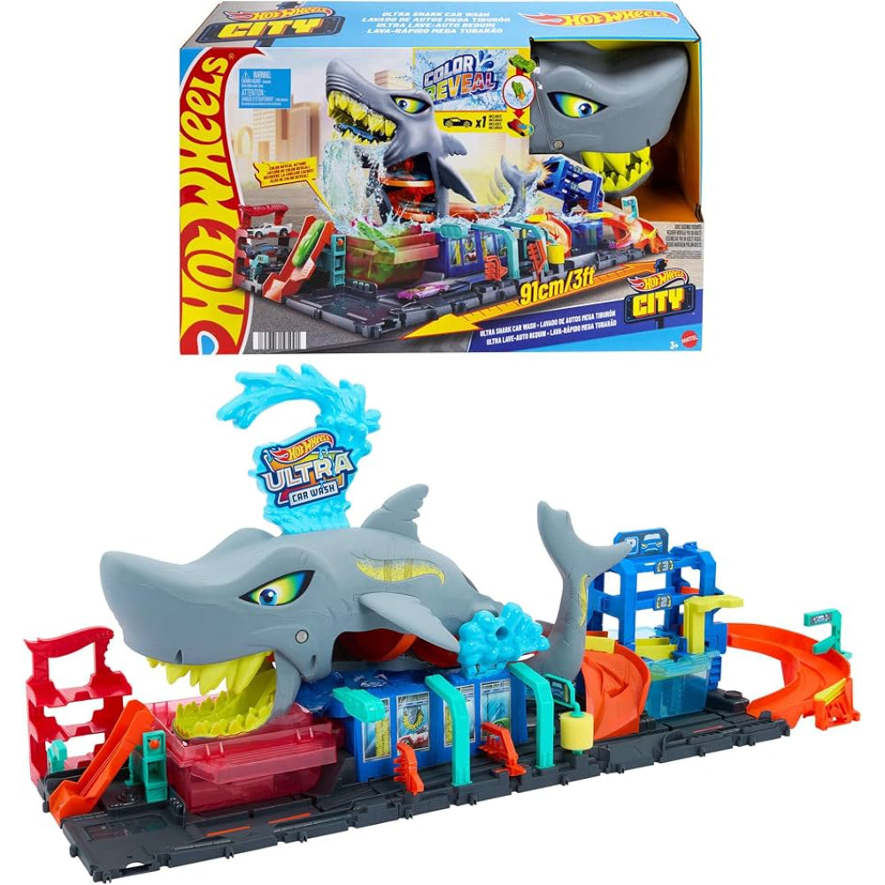 Hot Wheels Color Shifters Ultra Shark Car Wash Hot Wheels Color Shifters Ultra Shark Car Wash