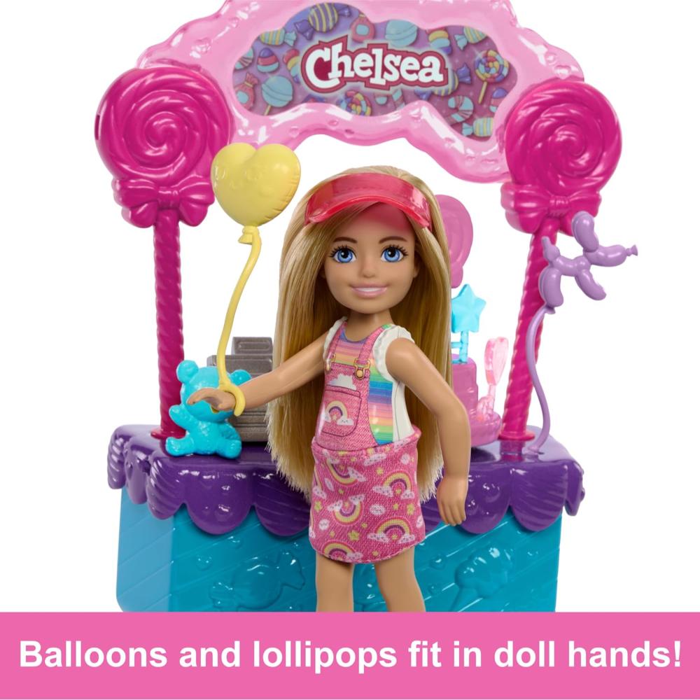 Barbie Chelsea Doll & Lollipop Stand Playset with Accessories Barbie Chelsea Doll & Lollipop Stand Playset with Accessories