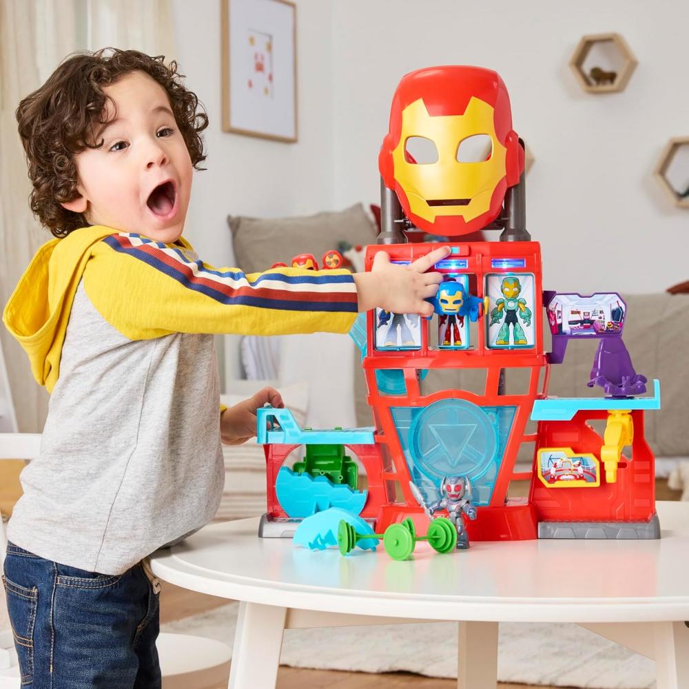 Marvel Iron Man and his Awesome Friends Electronic Iron Quarters Playset Marvel Iron Man and his Awesome Friends Electronic Iron Quarters Playset