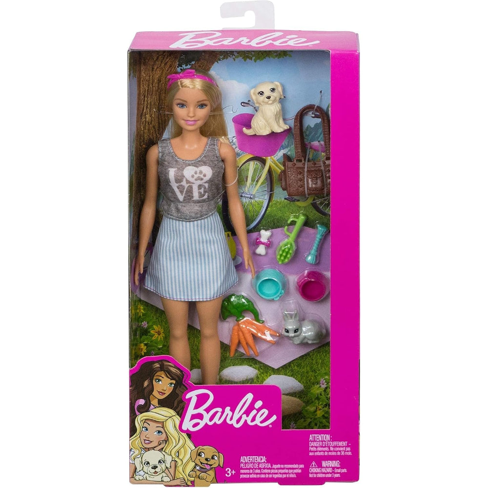 Barbie Animal Lovers Playset Puppy and Bunny Edition