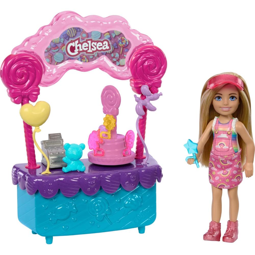Barbie Chelsea Doll & Lollipop Stand Playset with Accessories Barbie Chelsea Doll & Lollipop Stand Playset with Accessories