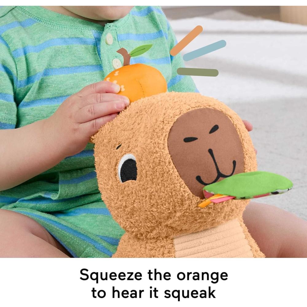 Fisher-Price Snuggly Snacky Capybara Plush