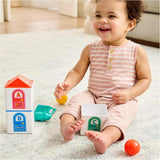 Ms. Rachel Learning Stacking Houses