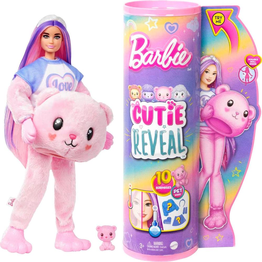 Barbie Cutie Reveal Barbie Cozy Cute Tees Series - Teddy