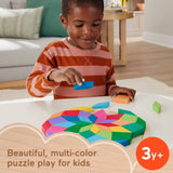 Fisher-Price Wooden Mandala Geometric Puzzle