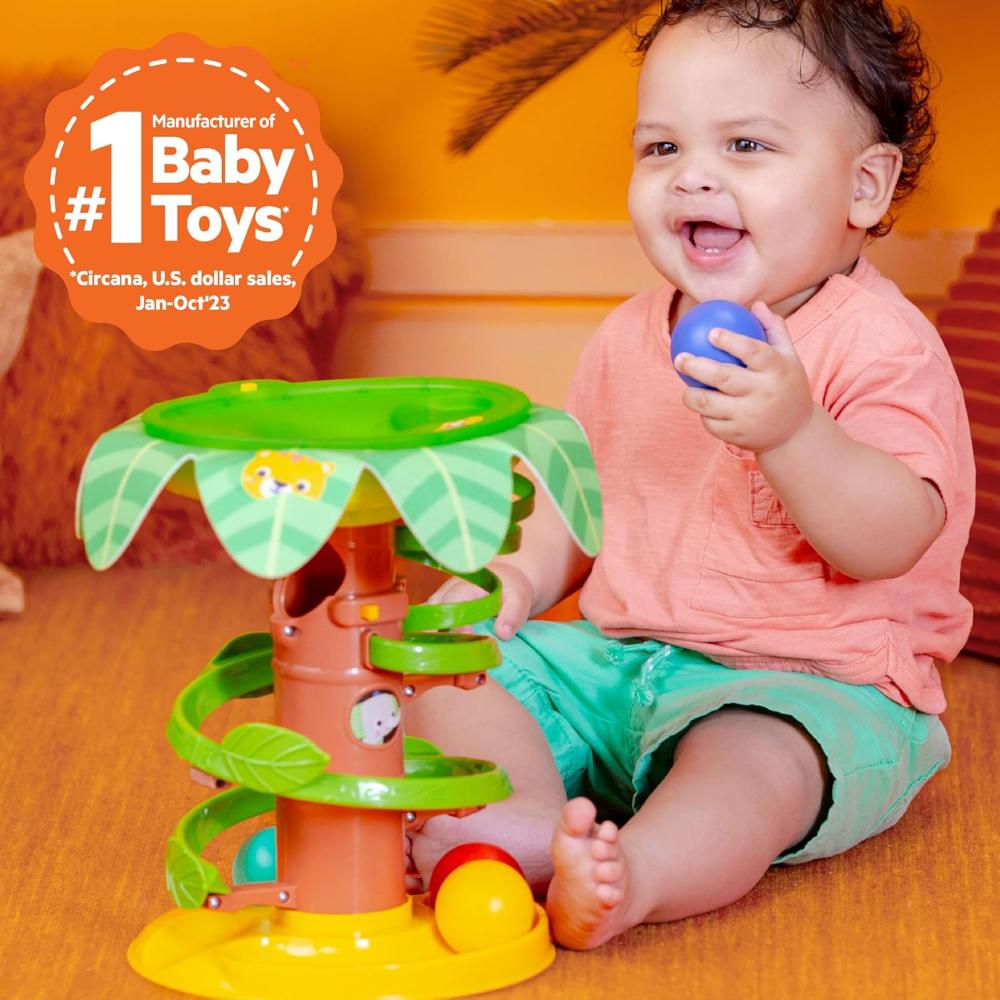 Bright Starts Tropical Twirl Ball Play Toy