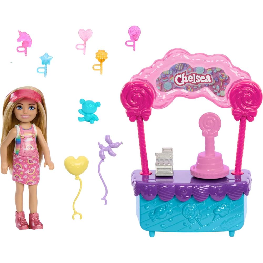 Barbie Chelsea Doll & Lollipop Stand Playset with Accessories Barbie Chelsea Doll & Lollipop Stand Playset with Accessories