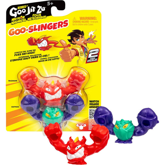 Heroes of Goo Jit Zu S13 Meteor Madness Goo Slingers 2Pk Assorted