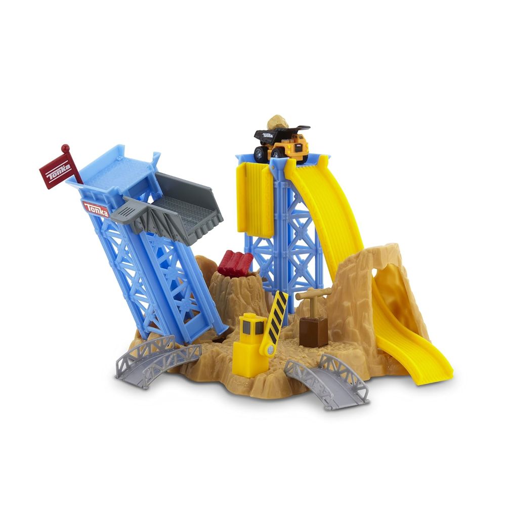Tonka Tinys Blast n Dash Quarry Toy Vehicle Playset