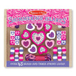 Melissa & Doug Shimmering Hearts Wooden Bead Set