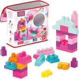 Mega Bloks First Builders Building Bag 60pcs Pink