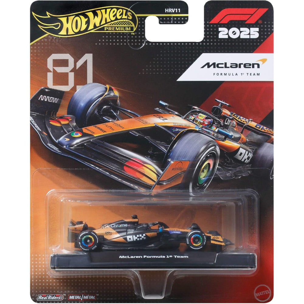 Hot Wheels Premium Collectible McLaren Formula 1® Team Car - Oscar Piastri