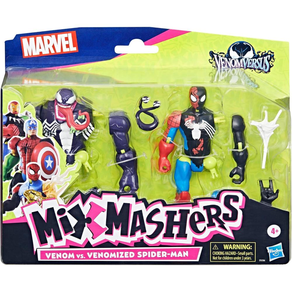 MixMashers Venom vs. Venomized Spider-Man Custom Action Figure MixMashers Venom vs. Venomized Spider-Man Custom Action Figure