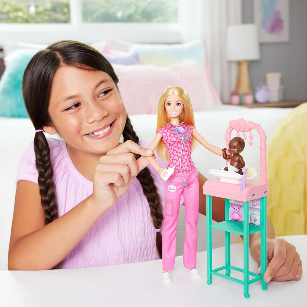 Barbie Baby Doctor with Blonde Fashion Doll Barbie Baby Doctor with Blonde Fashion Doll