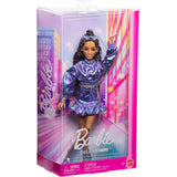 Barbie Deluxe Style Doll in Metallic Blue Top and Skirt