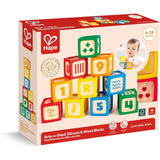 Hape Grip-n-Stack Silicone  Wood Blocks