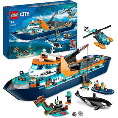 Cheap Building Block Toys Floatable Boat Helicopter ROV Sub Orca Bricks  Gifts for Boys Girls