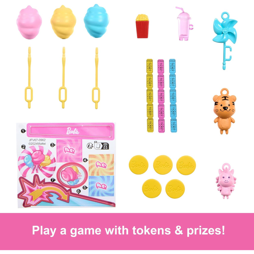 Barbie Mysteries: Beach Detectives Malibu Doll, Cotton Candy Game Playset