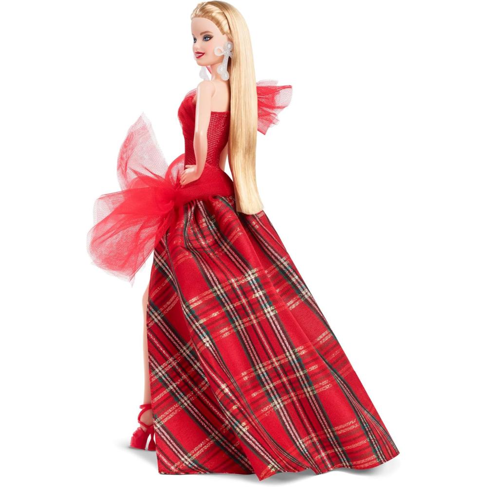 Barbie Signature Holiday Doll Blonde in Gown with Plaid Skirt Barbie Signature Holiday Doll Blonde in Gown with Plaid Skirt