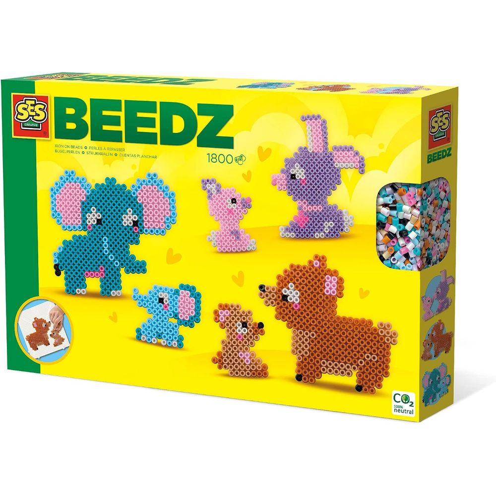 SES Iron on beads - Cute family animals