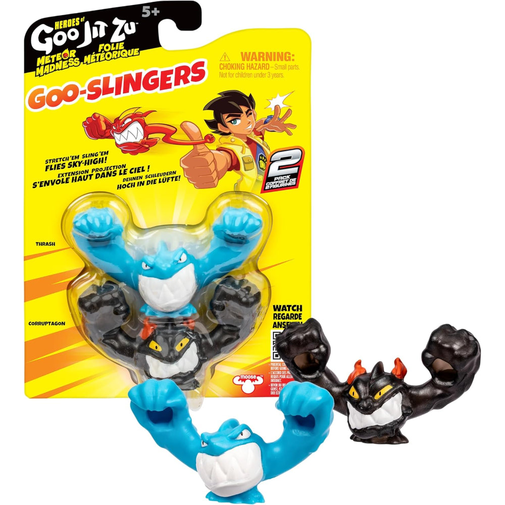 Heroes of Goo Jit Zu S13 Meteor Madness Goo Slingers 2Pk Assorted