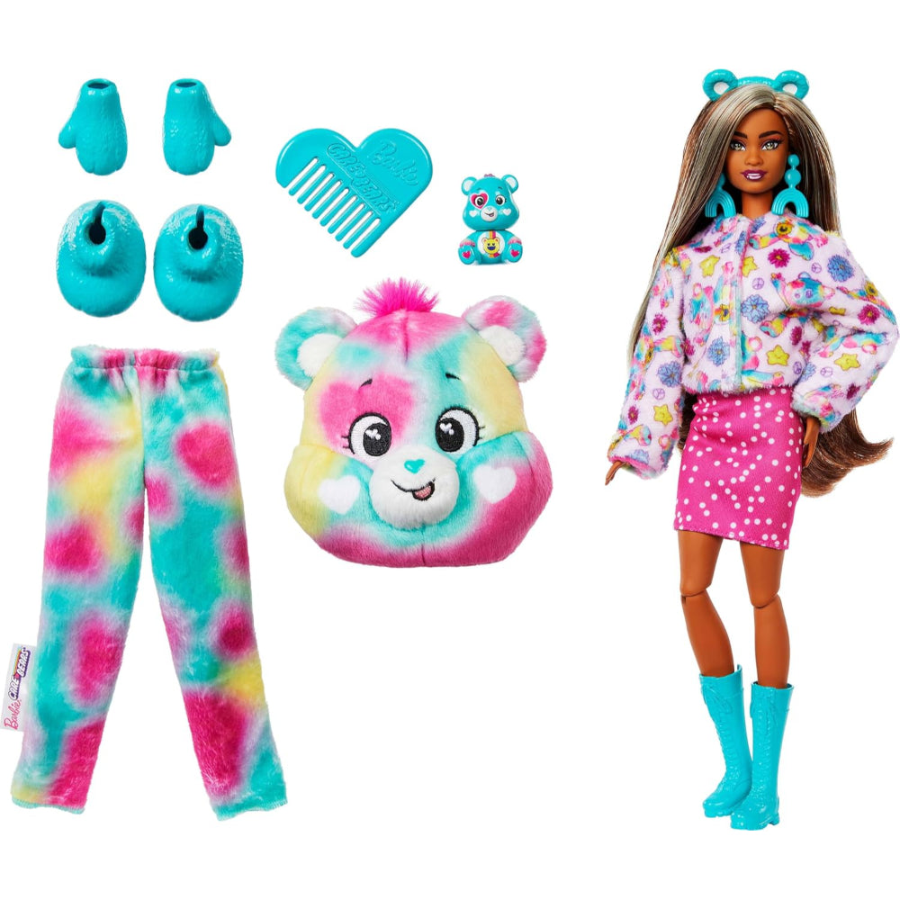 Barbie Cutie Reveal Care Bears Doll Series 2 Good Vibes Bear With 10 Surprises Barbie Cutie Reveal Care Bears Doll Series 2 Good Vibes Bear With 10 Surprises