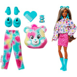 Barbie Cutie Reveal Care Bears Doll Series 2 Good Vibes Bear With 10 Surprises