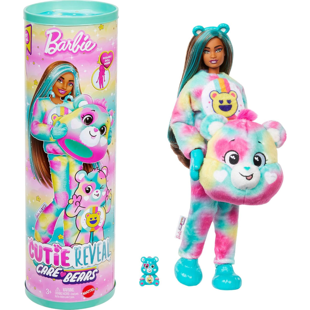 Barbie Cutie Reveal Care Bears Doll Series 2 Good Vibes Bear With 10 Surprises Barbie Cutie Reveal Care Bears Doll Series 2 Good Vibes Bear With 10 Surprises