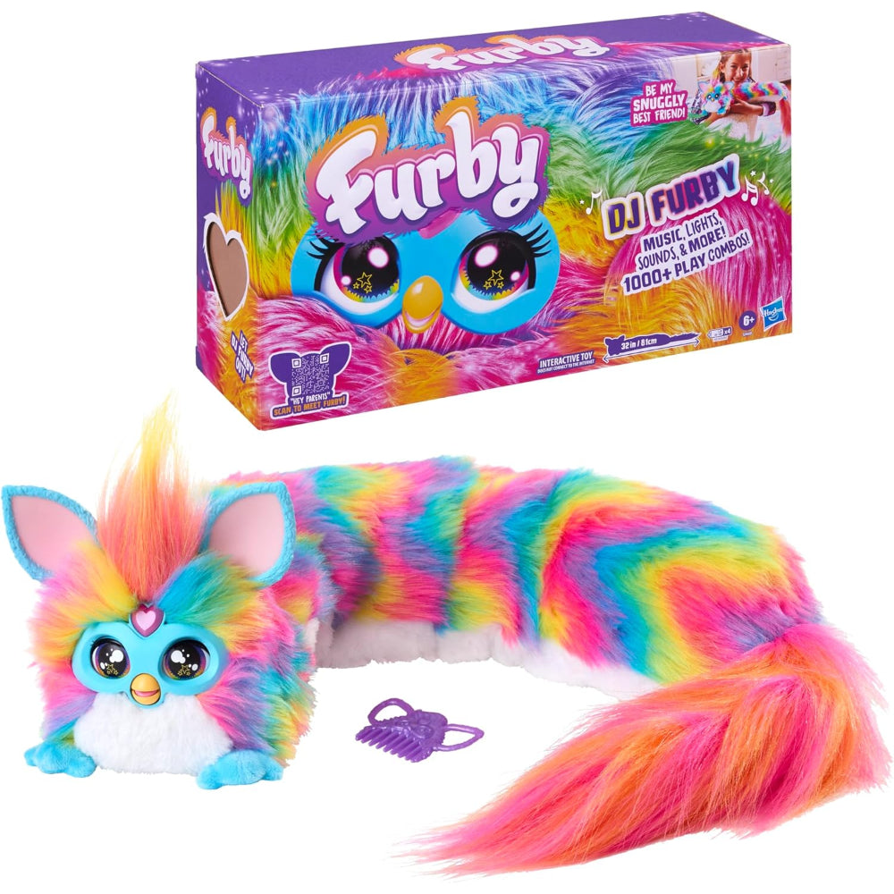 Furby DJ Super Snuggly Rainbow Electronic Plush
