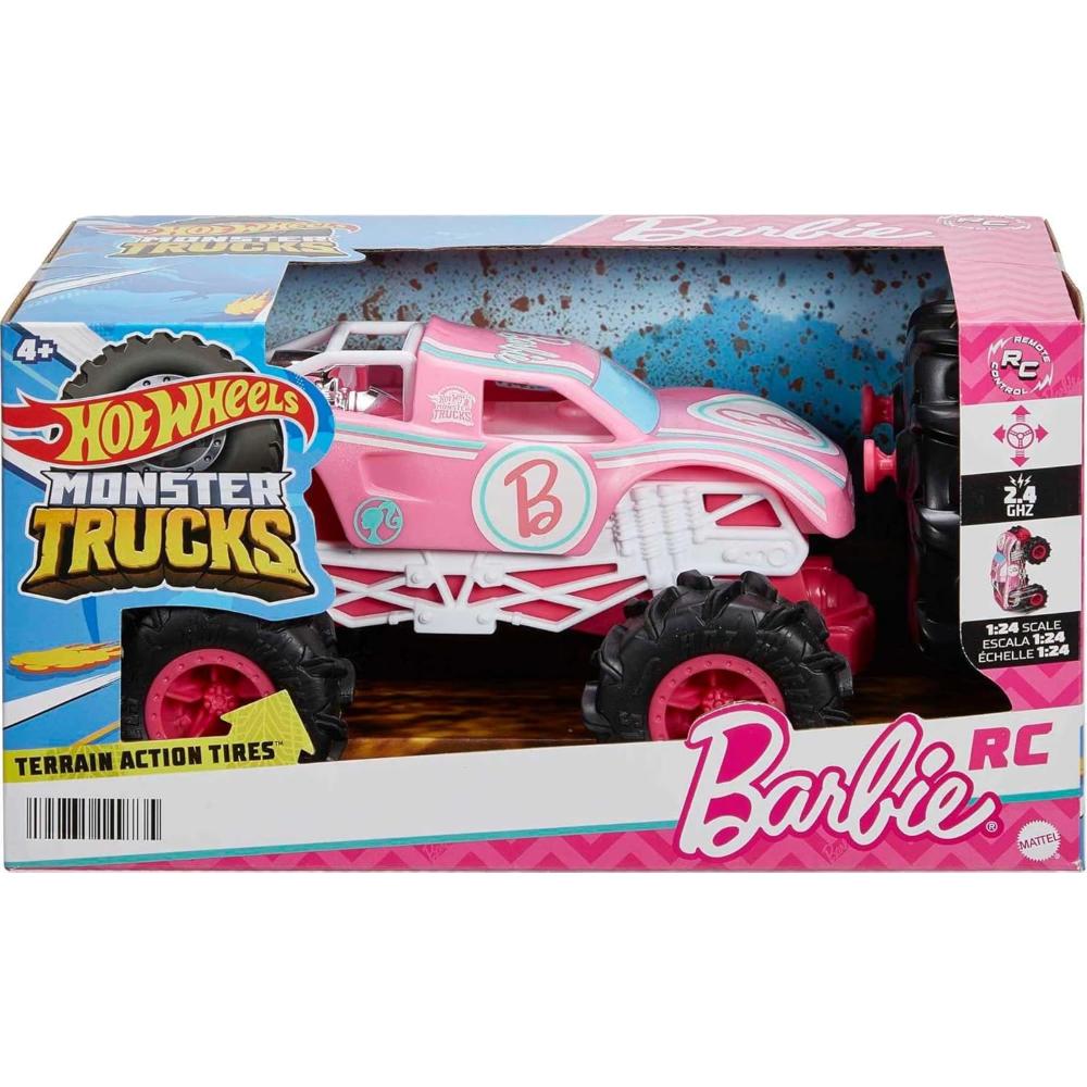 Barbie Hot Wheels 1:24 RC Monster Truck