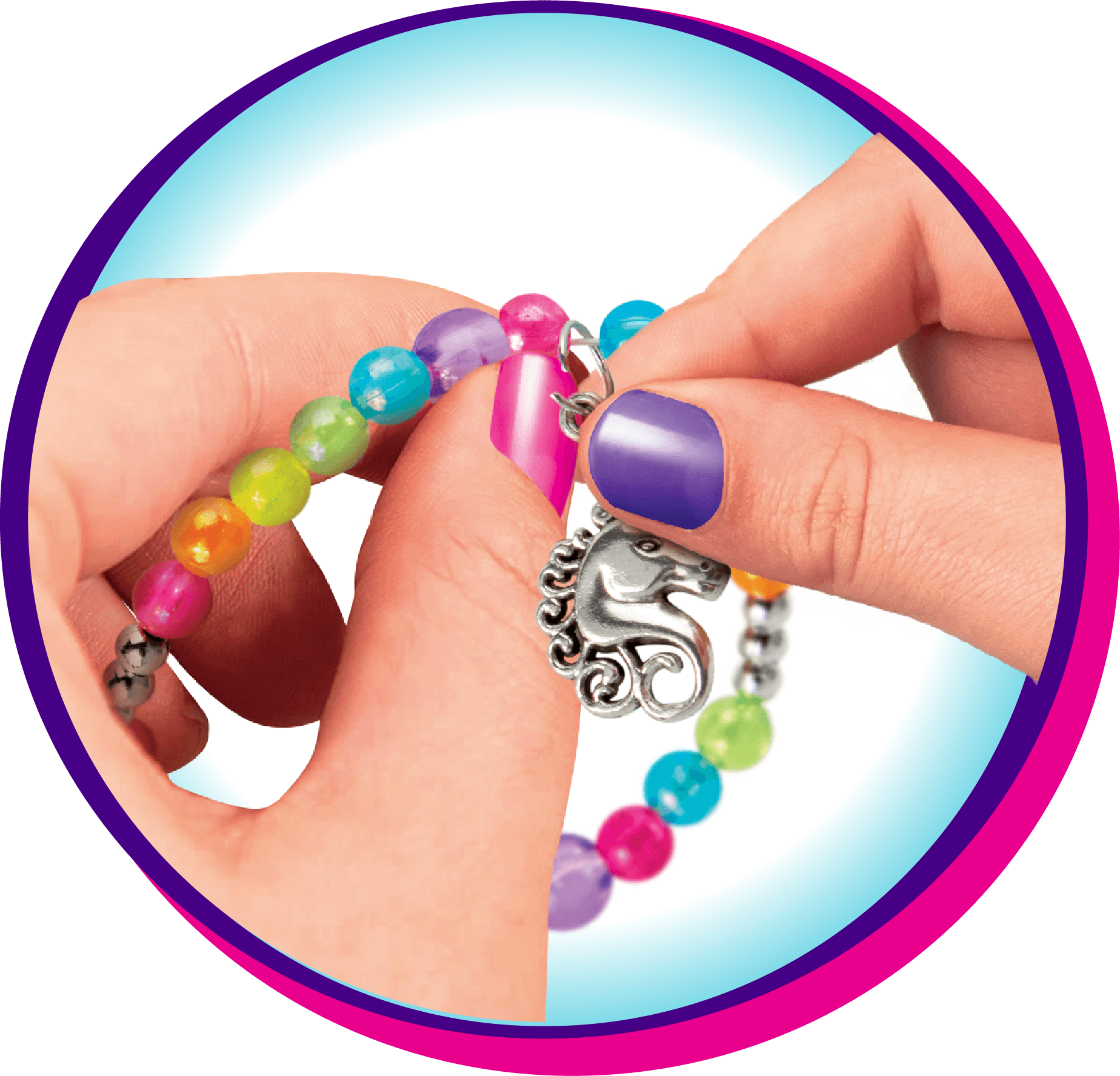 Shimmer N Sparkle Del Bead Charm Bracelet