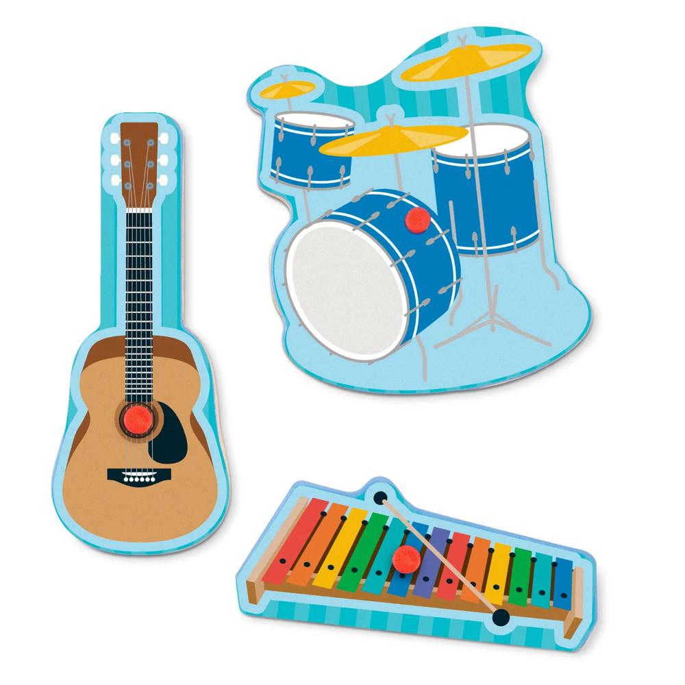 Melissa & Doug Musical Instruments Sound Puzzle - 8 Pieces