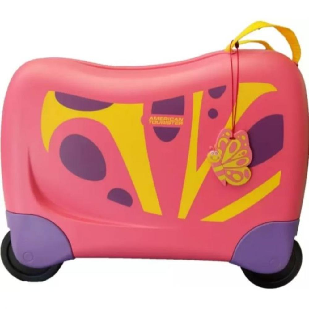 American Tourister Skittle Nxt Kids Trolley Pink Butterfly