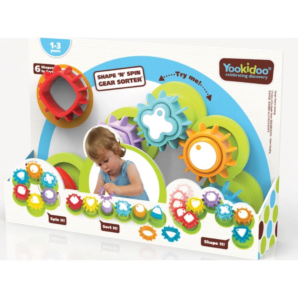 Yookidoo Shape N Spin Gear Sorter