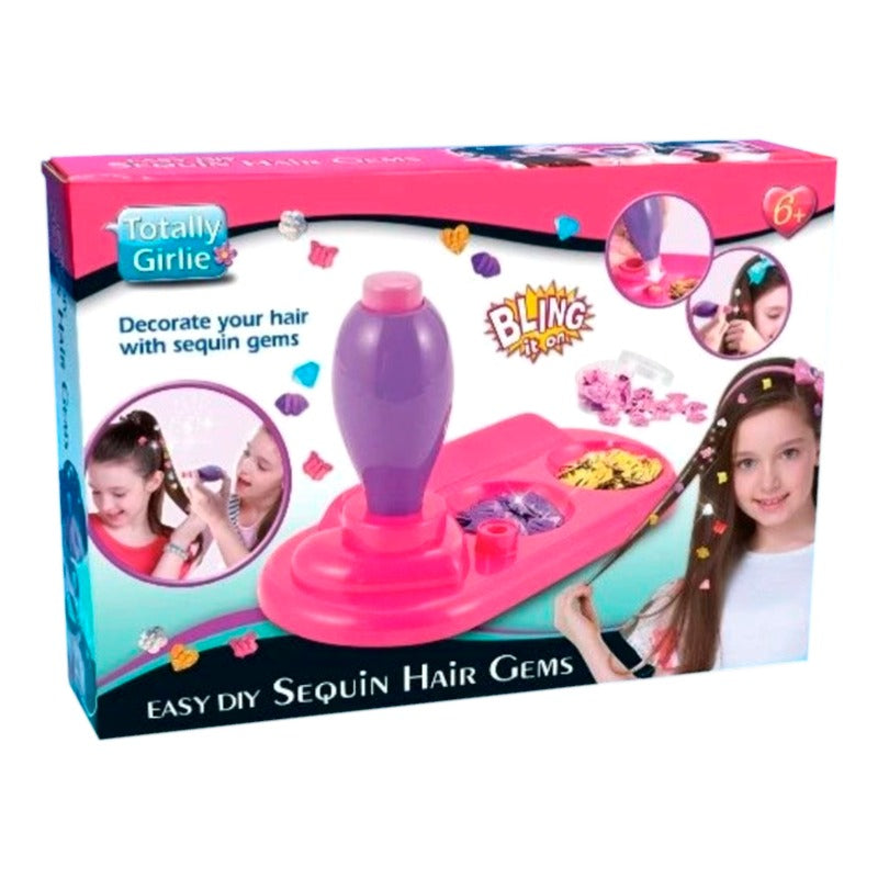 Totally Girlie Girlie Sequin Hair Gems