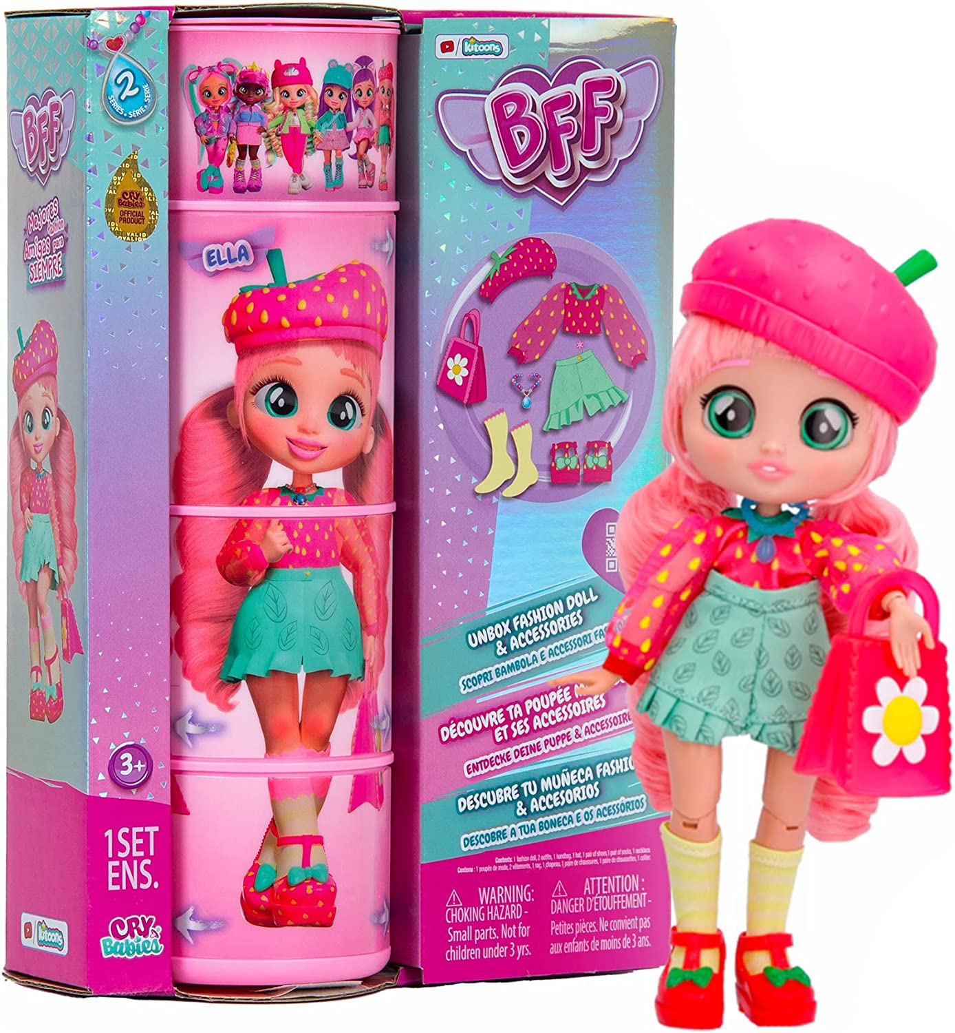 Cry Babies Bff Doll Ella 8"